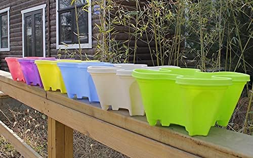 6 Tier Stackable Garden Stacking Flower Pot Tower, Stackable Strawberry Planter Pot Plastic Garden Planter-Indoor/Outdoor Planter, with Strawberry Seeds and Garden Tool Set and Watering Can - Image 7