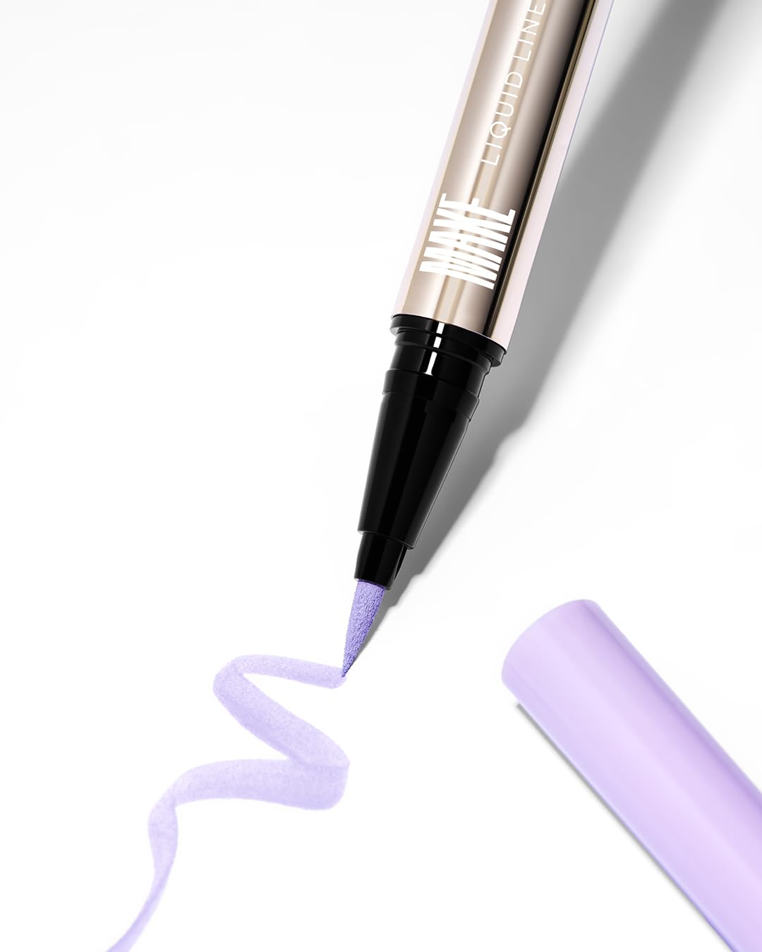 MAKE Beauty Smudge-Proof Felt Tip for Precise Application of Lines, Wings, and Graphics. Long Lasting Eye Liner, Liquid Line Waterproof Felt Tip Eyeliner - Purple Haze