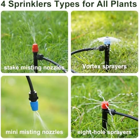 263FT Drip Irrigation System,Garden Watering Kit for Gardens,Potted Plants - Image 5