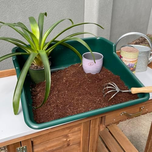 Garden Tidy Tray – Green, 24.5" L x 22" W x 8" H – Sturdy One-Piece Potting Tray, Indoor/Outdoor Gardening, Recycled Plastic, Lightweight, Versatile Use - Image 3