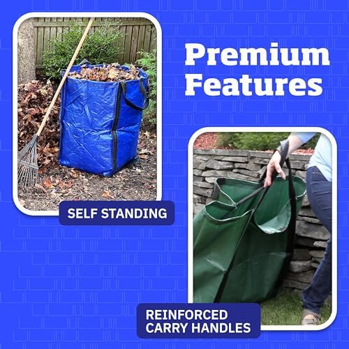 DURASACK Heavy Duty Home and Yard Bags, Red - Image 5