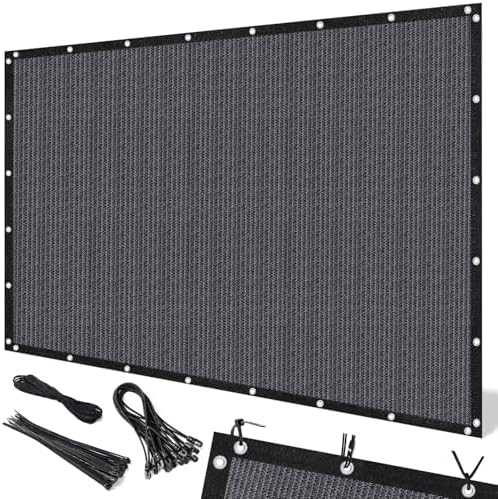 Artpuch 90% Sun Shade Cloth, 8 x 12 FT Pergola Shade Cover Canopy with Grommets, Sun Screen Fabric Tarp for Patio, Outdoor, Garden, Backyard, Dark Grey by Artpuch