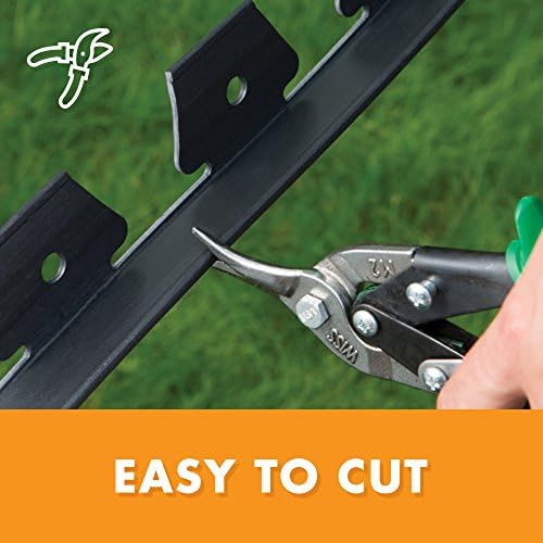 EasyFlex No-Dig Landscape Edging with BONUS Anchoring Spikes, 1.5 in. Tall Straight Top Plastic Garden Border, 40 Foot Kit, Black (3000-40CXX) - Image 5