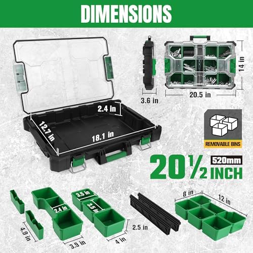 SK 20.5-Inch Small Part Organizer, Portable Tool Box Organizer, IP65 - Image 3