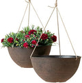 LA JOLIE MUSE Hanging Planter Baskets for Outdoor Plants, Set of 2, 13 Inch by LaJol%C3%ADeMuse