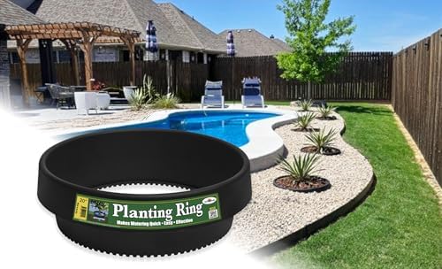 12-Pack 20-inch Rose & Shrub Planting Rings – Deep Watering Basin & Edging. by WaterRoundsPlantingRings