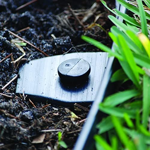 EasyFlex Heavy-Duty No-Dig Landscape Edging with BONUS Anchoring Spikes, 1.7 in. Tall Straight Top Commercial Grade Plastic Garden Border, 100 Foot Kit, Black (3100-100CXX) - Image 2