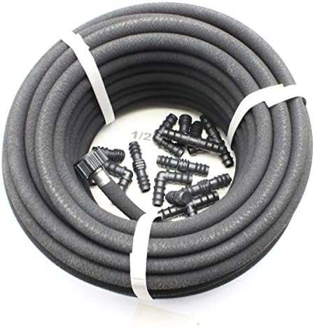 Taisia 1/2" Soaker Hose 75 ft Round Rubber Garden Soaker Hoses, Heavy Duty Drip Hose for Watering Irrigation, Water Seeper Soaker Hoses for Garden, Lawn and Plants - Image 5