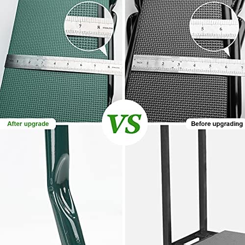 KVR Upgraded Garden Kneeler and Seat with Thicken & Widen Soft Kneeling Pad,Heavy Duty Foldable Gardener Stool with 2 Tool Pouches,Gardening Gifts for Women Mom Men Seniors¡­… - Image 4