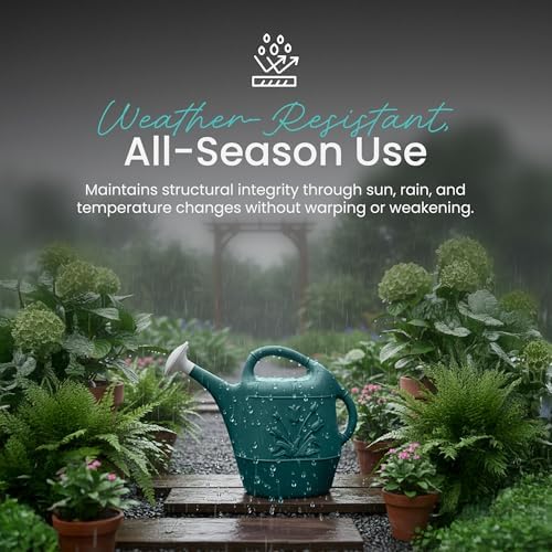 Union Products Watering Can, 2 Gallon Plastic Gardening Water Jug with 2 Handles for Garden, Indoor Plants, and Outdoor Flower Pots, Green - Image 5