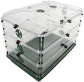 EarlyGrow 95457 24" x 15" x 16.75" Domed Propagator, Green, 3 Side Extenders and Locking Clip Set by EarlyGrow