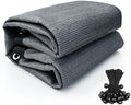 Shatex 90% Sun Shades for Patios 6X 10 ft Shade Fabric Sun Shade Cloth Taped Edge with Grommets Sun-Block Mesh Shade for Pergola Cover Canopy Grey, 12 Bungee Balls by Shatex