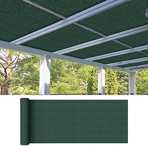 8'×15' Sun Shade Cloth Outdoor 95% UV Block Sunblock Shade Cover Fabric Roll Privacy Screen Fence for Pergola, Carport, Patio, Deck, Awning, Garden, Yard, Balcony, Backyard, Dark Green - Image 2