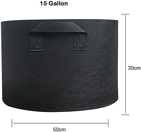MIFXIN Potato Grow Bags 15 Gallon Vegetable Planter Bag with Handles Non-Woven Fabric Growing Container for Planting Potato Carrot Tomato Onion (2 Pack) - Image 2