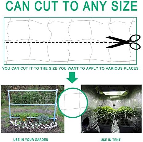 Heavy Duty Trellis Netting Roll - 67''x328' Plastic Plant Trellis Net for Climbing Plants - Image 4