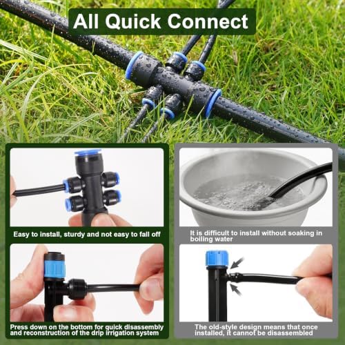 263FT Drip Irrigation System,Garden Watering Kit for Gardens,Potted Plants - Image 2