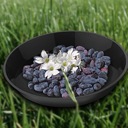 6 Pack Plant Saucer 14 16 18 20 22 Inch Plastic Plant Tray, Sturdy and Durable Flower Pot Container Accessories Plant Pot Saucers for Indoor and Outdoor (14 Inch, Black) - Image 4
