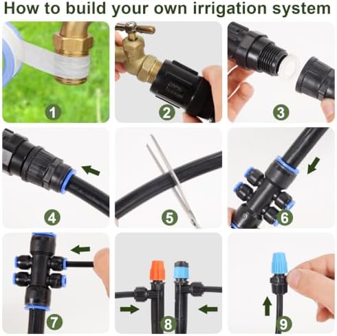 Drip Irrigation System 230FT,Garden Watering Kit for Gardens,Potted Plants - Image 6