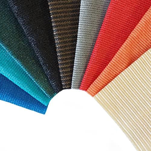 Ifenceview 6' x 77' Turquoise Shade Cloth Fabric Mesh Net for Window Balcony Deck Patio Yard Pergola Gazebo Garden Bed - Image 3