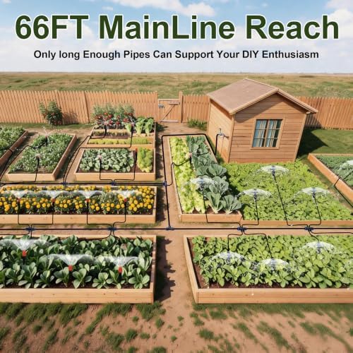 263FT Drip Irrigation System,Garden Watering Kit for Gardens,Potted Plants - Image 3