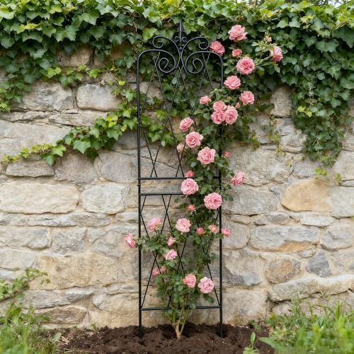 Garden Trellis for Climbing Plants 59inch x15inch Rustproof Metal Vine Trellises for Outdoor Climbing Plants Support Structures A (150cm) 2Pack - Image 6