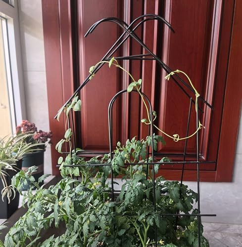 ARIFARO 4 Pack 24" Metal Garden Trellis for Climbing Plants Outdoor - Image 4