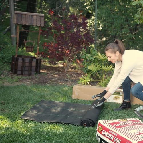 ECOgardener Premium 5oz Landscape Fabric, 4ft x 250ft Pro Garden Weed Barrier - Durable & Heavy Duty Weed Block Gardening Mat, Easy Setup & Superior Weed Control, Eco-Friendly & Convenient Design - Image 4