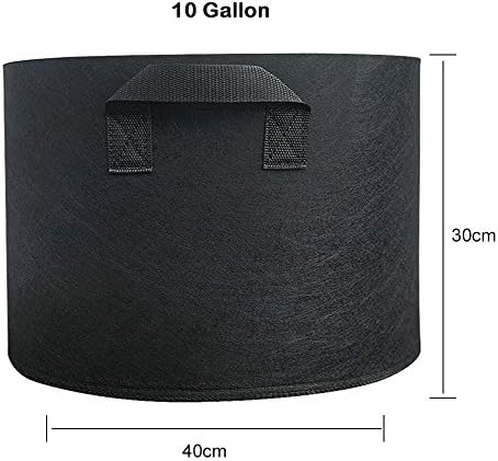 MIFXIN Potato Grow Bags 10 Gallon Vegetable Planter Bag with Handles Nonwoven Fabric Growing Container for Planting Potato Carrot Tomato Onion (5 Pack) - Image 2