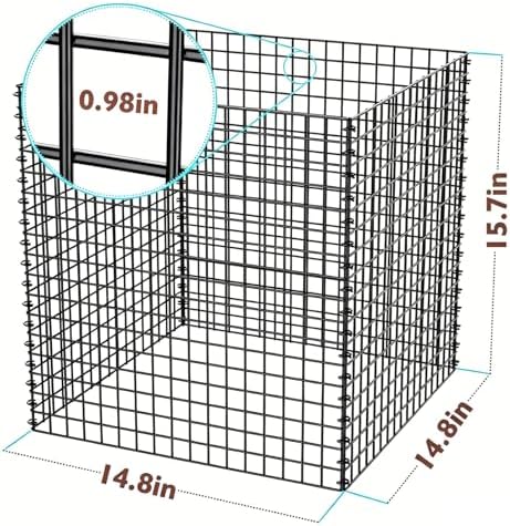 6 Pack Plant Protectors from Animals, 14.8" L x 14.8" W x 15.7" H - Image 3