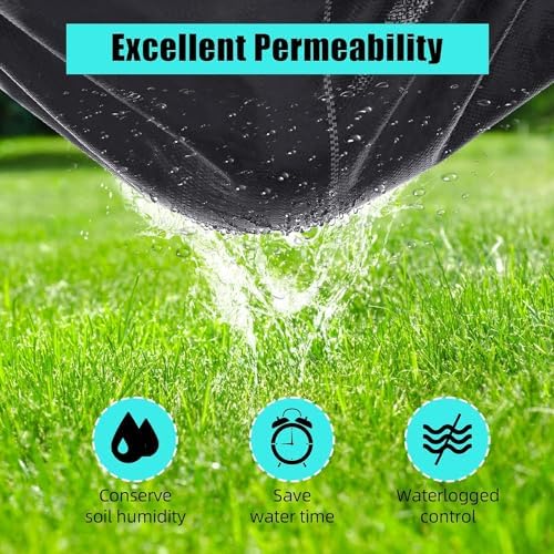 Broadfashion 6ft X 300ft Weed Barrier Landscape Fabric Heavy Duty, Premium 3.2oz Ground Cover Weed Block Gardening Mat, Easy Setup & Superior Weed Control, Perfect for Erosion Control, Weed Barrier - Image 6