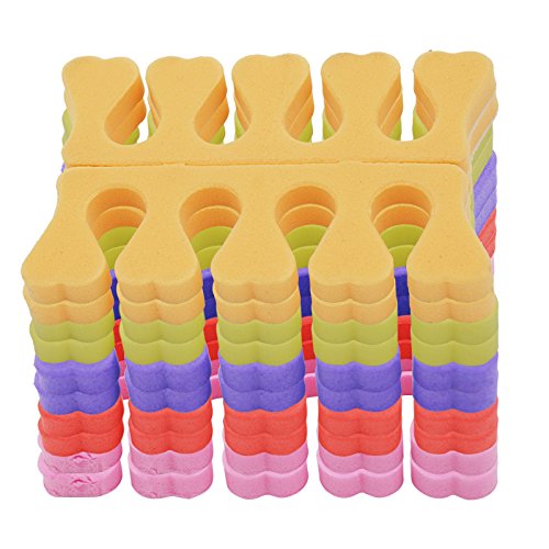 KADS 5pair/set Foam Nail Toe Separator 5 Colors Nail Art Tools