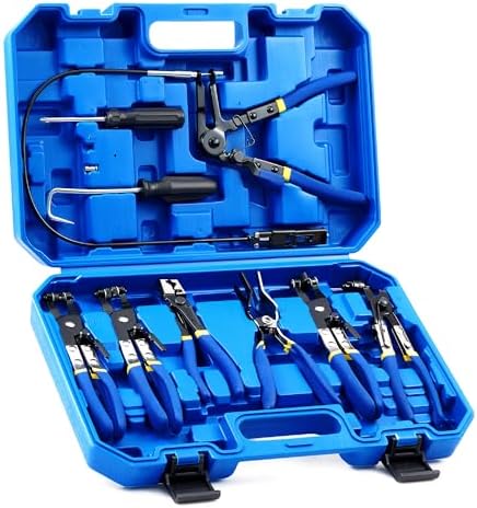 OMT 9pcs Hose Clamp Pliers for Fuel Oil & Water Hoses by OrionMotorTech