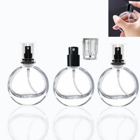 3 Pcs Perfume Bottle Atomizers,1 oz Refillable Fine Mist Sprayer Empty Fragrance Bottles Portable Travel Perfume Dispenser Containers for Essential Oil perfumery(30ml)