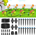 MIXC Drip Irrigation System,Quick Connector Garden Watering System Automatic Sprinkler System Kit for Lawn Raised Bed Greenhouse Plant Watering System (16FT Main Tube+ 79FT 1/4'' Tube) by MIXC