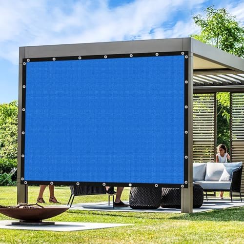 Artpuch Outdoor Pergola Shade Cover 10' X 12' Sun Shade Cloth with Grommets, 90% UV Protection Canopy Patio Privacy Screen (Customized Available) GN107, Blue by Artpuch