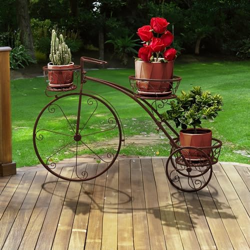 Sorbus Tricycle Planter, Garden Plant Stand (Bronze) - Image 4