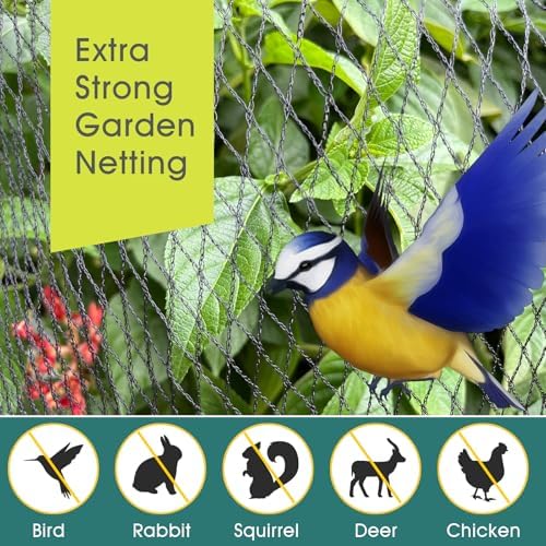 Bird Netting for Garden Protection, Anti Bird Mesh Garden Netting 28 x 30FT - Image 2