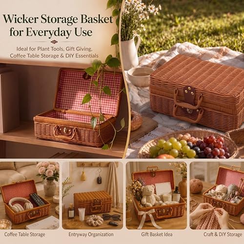 Succulent Tools w/Basket & Repotting Mat, Indoor Plant Care Gift for Women - Image 6