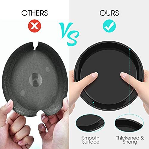 6 Pack Plant Saucer 4 6 8 10 12 14 16 18 20 22 Inch Plastic Plant Tray, Sturdy and Durable Flower Pot Container Accessories Plant Pot Saucers for Indoor and Outdoor (10 Inch, Black) - Image 3