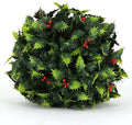 Artificial Holly Topiary Balls for Outdoor Decor - 7", 36-Pack by 3rdStreetInn
