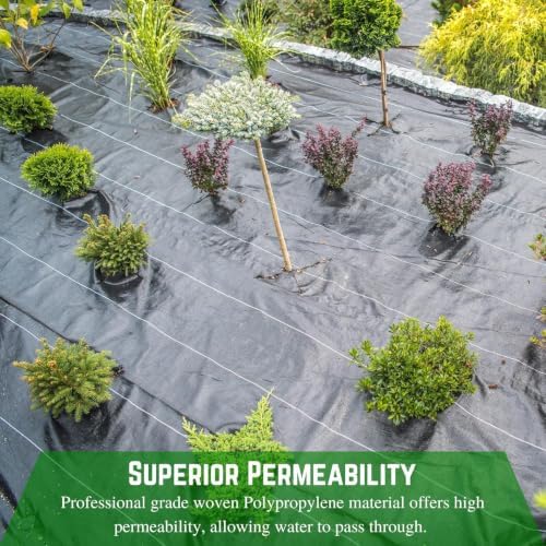 Farm Plastic Supply - 3.2oz Premium Landscape Fabric - Heavy Duty, Woven, Polypropylene (PP), Solid Pattern - 3' x 100' - Commercial Grade, Gardening, Farming, Agriculture - Image 5