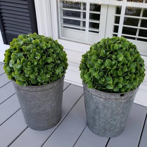 Artificial Jasper Topiary Balls for Outdoor Decor - 21", 2-Pack - Image 5