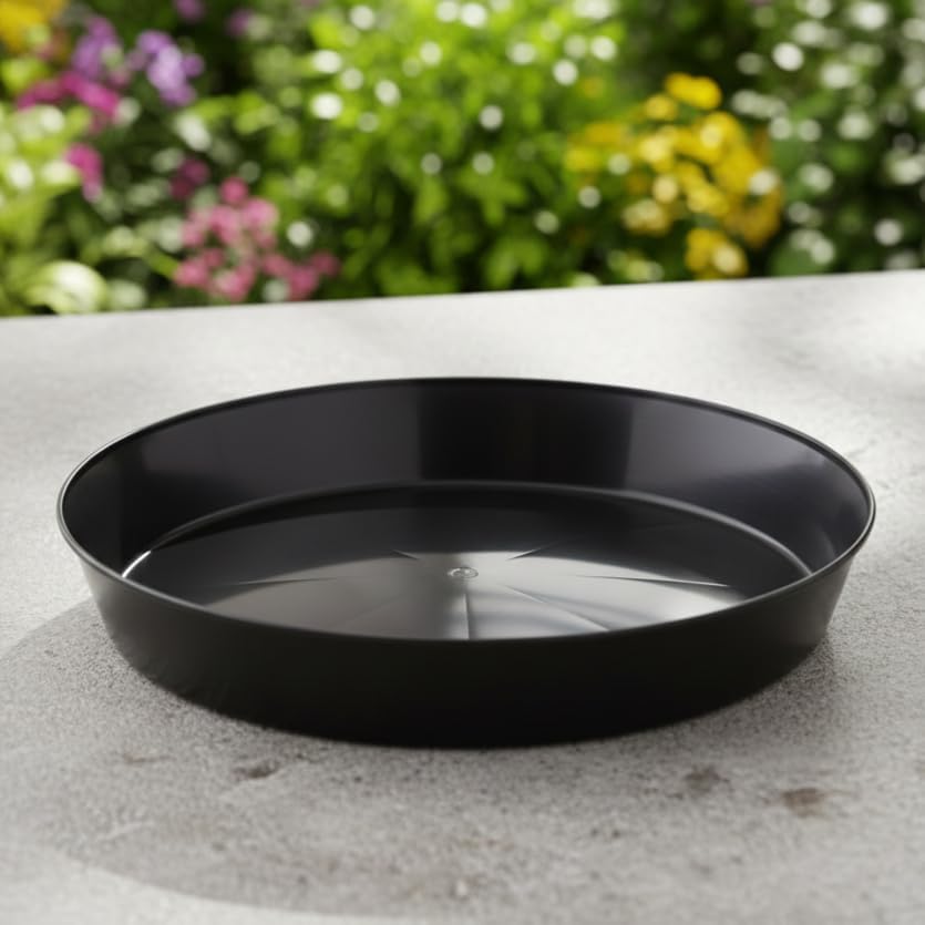 4 Inch (3 Inch Base), Black, Case of 100 Plant Saucer - Image 4