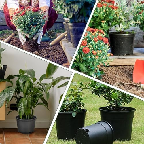 HOSTIC 2 Gallon Flexible Nursery Pots 10 PCS Gallon Pot with Drainage Holes - Image 7