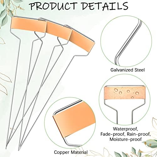 Moxweyeni 60 Pcs Metal Garden Tags Plant Labels,Copper,10 Inch - Image 3