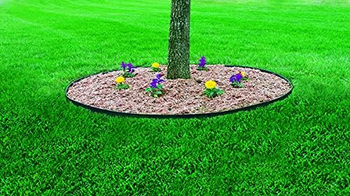EasyFlex Heavy-Duty No-Dig Landscape Edging with BONUS Anchoring Spikes, 1.7 in. Tall Straight Top Commercial Grade Plastic Garden Border, 100 Foot Kit, Black (3100-100CXX) - Image 6