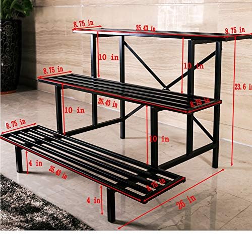 Zhongma 3 Tier Heavy Duty Metal Plant Stand Indoor & Outdoor easy assembly - Image 2