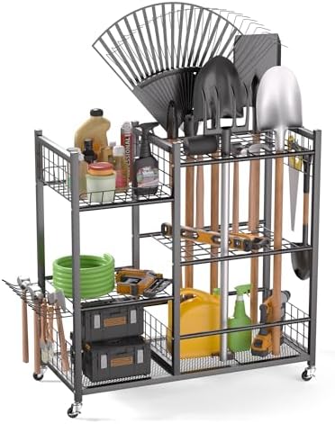EVERHANGER Garden Tool Organizer, Garage Tool Storage Organization by ToolStorageOrganizer