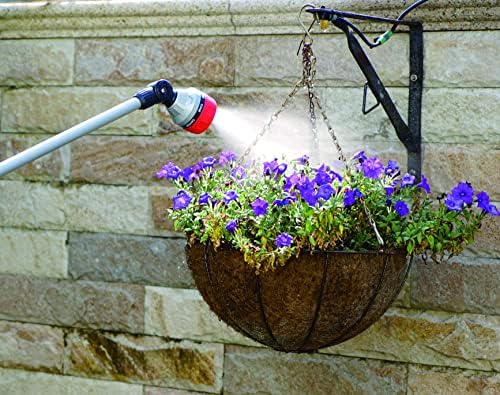Eden 96618 Metal Thumb-Control 7-Pattern 33 in. Watering Wand | Heavy-Duty Water Sprayer for Hanging Plants, Gardens & Lawn Care, Quick Connect Set Bundle - Image 2