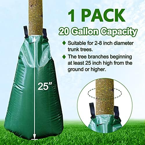 Tanzfrosch 1 PCS 20 Gallon Watering Bags - Reusable Heavy Duty Slow Release Irrigation System for Trees, Premium PVC Drip Bags - Image 4